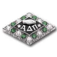 Alternating Crown Diamond and Synthetic Stone Alternating Crown Diamond and Synthetic Stone