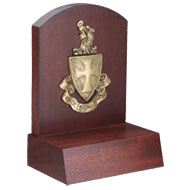 Bookends with Crest Bookends with Crest