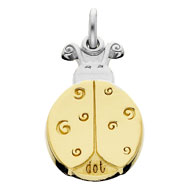 Two Tone Dot the Lady Bug Charm Two Tone Dot the Lady Bug Charm