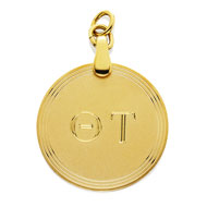 Round Engraved Charm Round Engraved Charm
