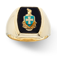 Classic Ring with Enameled Crest Classic Ring with Enameled Crest