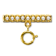 Crown Pearl Barpin Charm Holder Crown Pearl Barpin Charm Holder