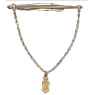 Tie Bar with Chain and Crest Tie Bar with Chain and Crest