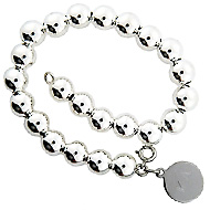 Sterling Silver Rondelle Beads Bracelet Sterling Silver Rondelle Beads Bracelet