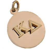 Round Charm w/Monogram Letters Round Charm w/Monogram Letters